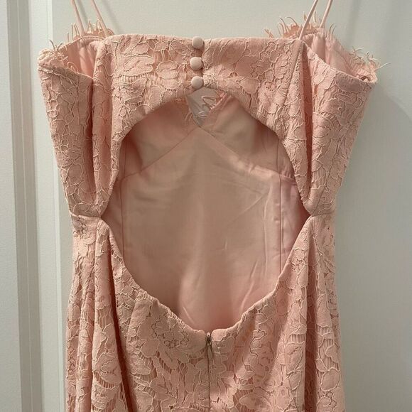 FAME & PARTNERS THE BABE PINK LACE GOWN DRESS sz US 4/ AUS 8 - Picture 4 of 8